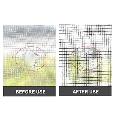 Pack 10 PCs Multifunctional Sticker Drainer Net for bathroom, kitchen sink bath tub | Window Screen Repair Patches for Door Window Screen - pack off 5