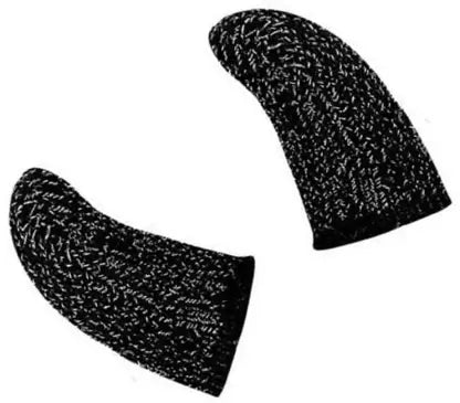 Premium Gaming Finger Sleeves Bundle - Breathable, Anti-Sweat, Touch Screen-Friendly Thumb Gloves for PUBG & Mobile Gaming - Pack of 2