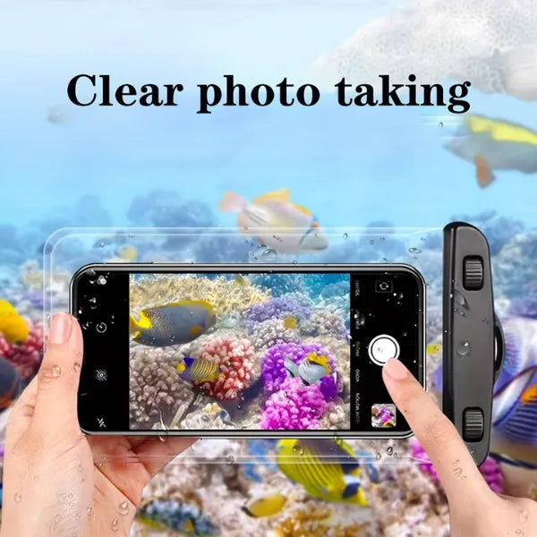 Universal Waterproof Mobile Phone Pouch – Touch Screen Waterproof Case for Beach, Swimming, Travel & Hiking