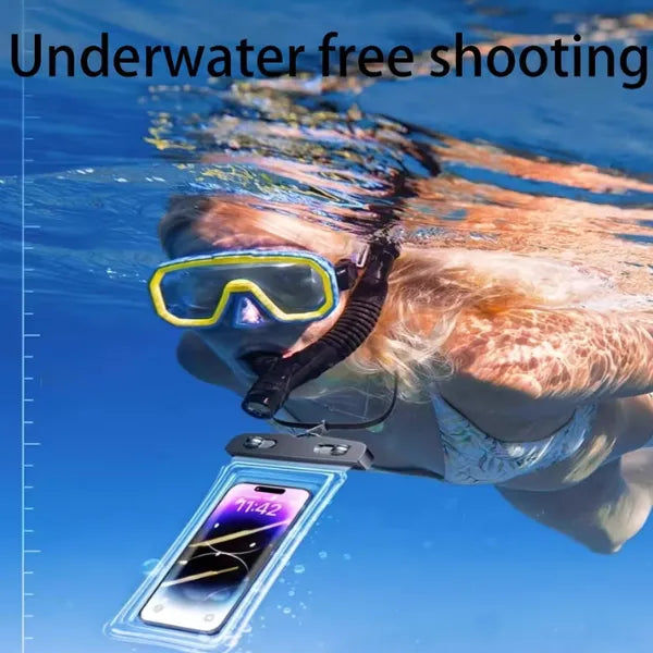 Universal Waterproof Mobile Phone Pouch – Touch Screen Waterproof Case for Beach, Swimming, Travel & Hiking