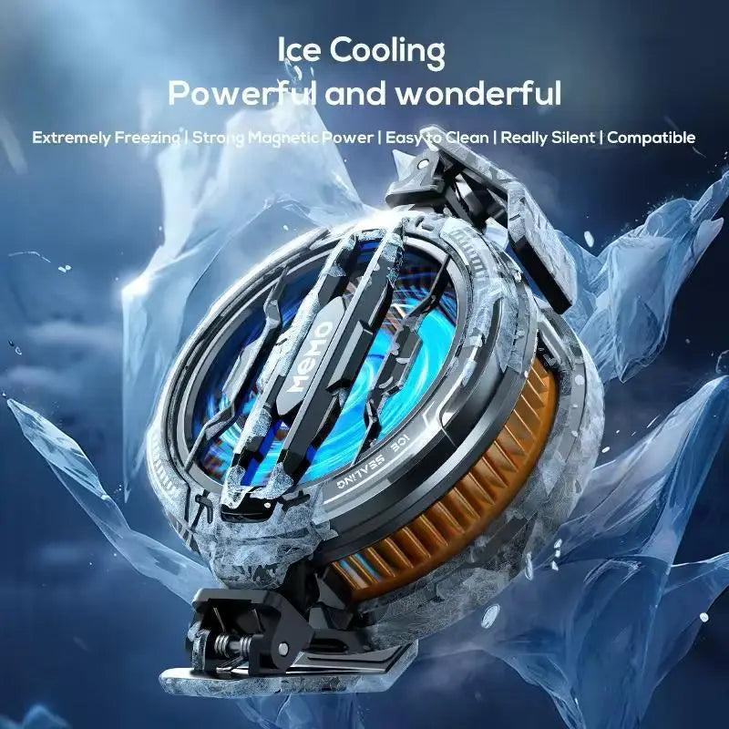 Magnetic Mobile Phone Cooler Fan – 68g Fast Cooling Gaming Radiator for PUBG, Free Fire & Mobile Gaming