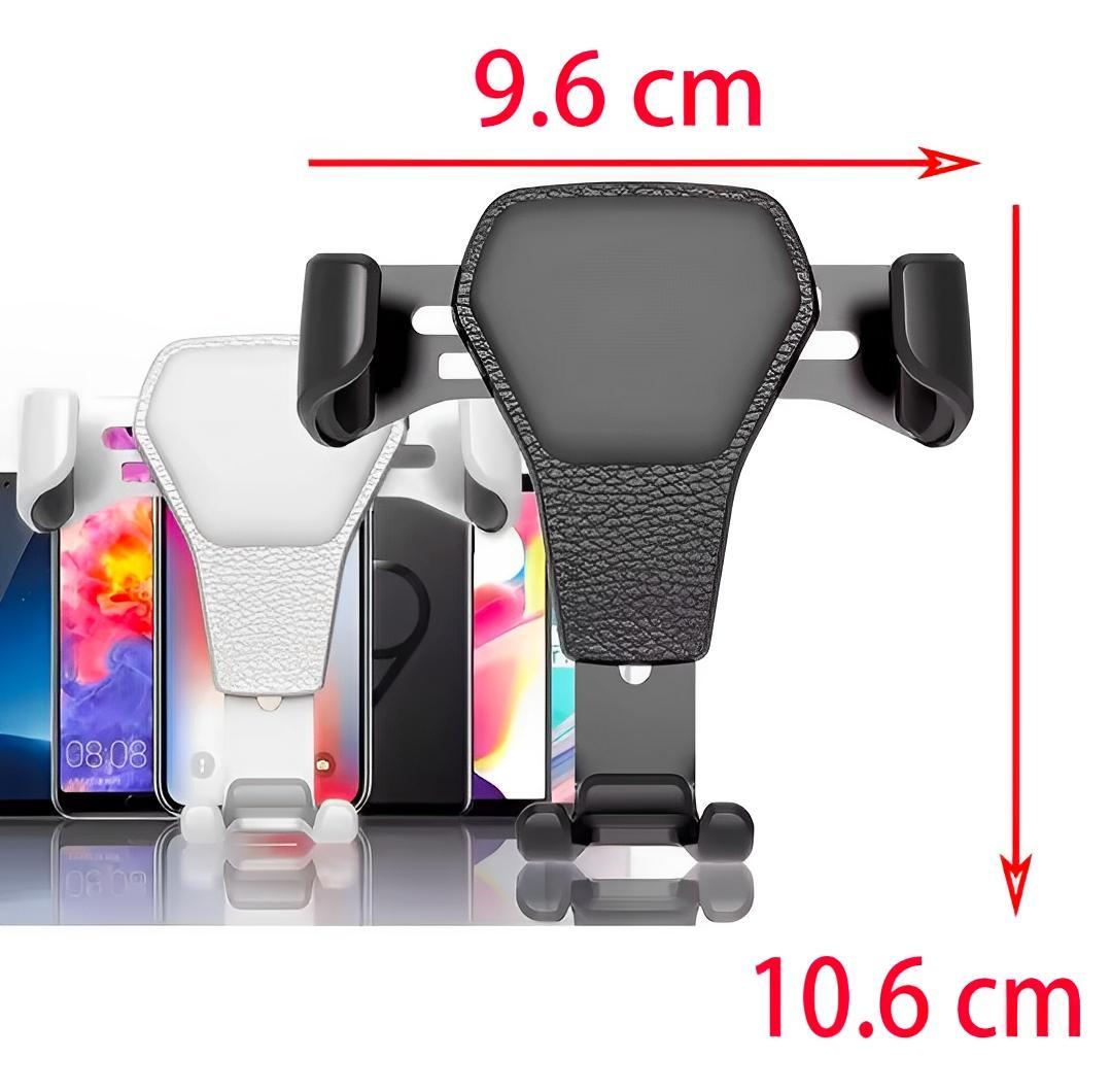 Universal Gravity Car Phone Holder – Auto-Lock Air Vent Mount for Smartphones, Black ABS
