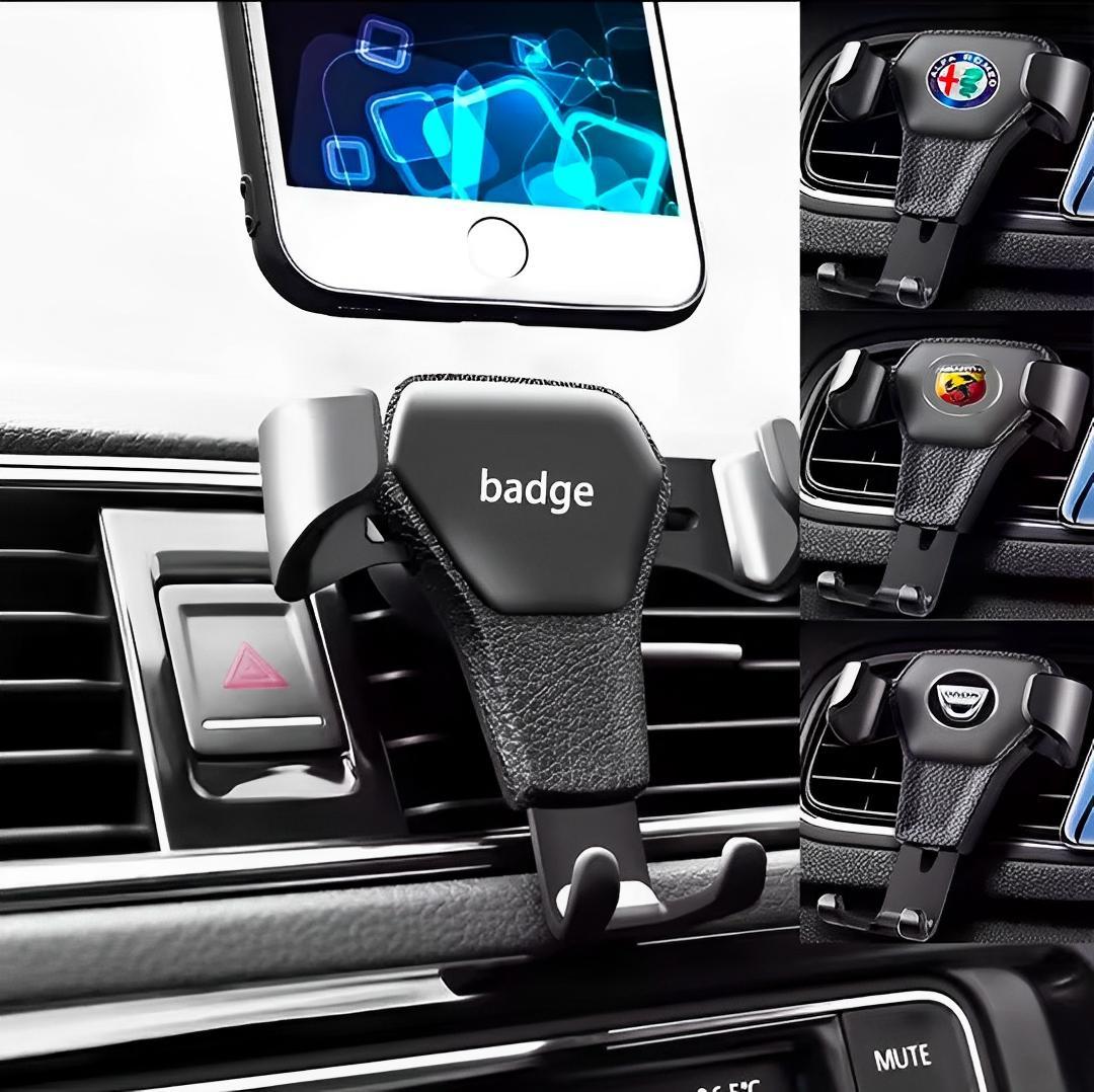 Universal Gravity Car Phone Holder – Auto-Lock Air Vent Mount for Smartphones, Black ABS
